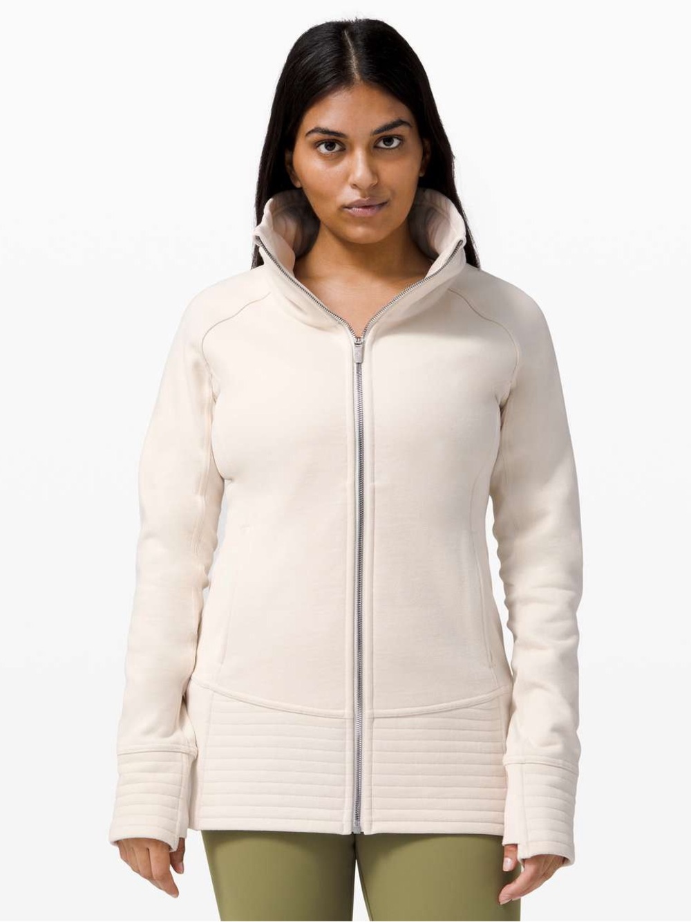 Lululemon Radiant II Zip-Up Jacket - High Collar Cozy Layer (Size 6)